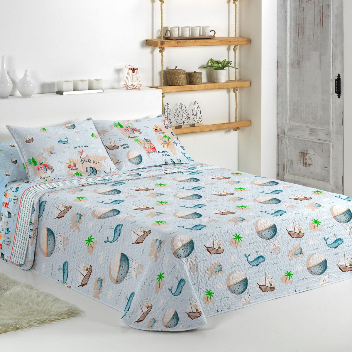 Colcha bouti reversible MONDO Cañete