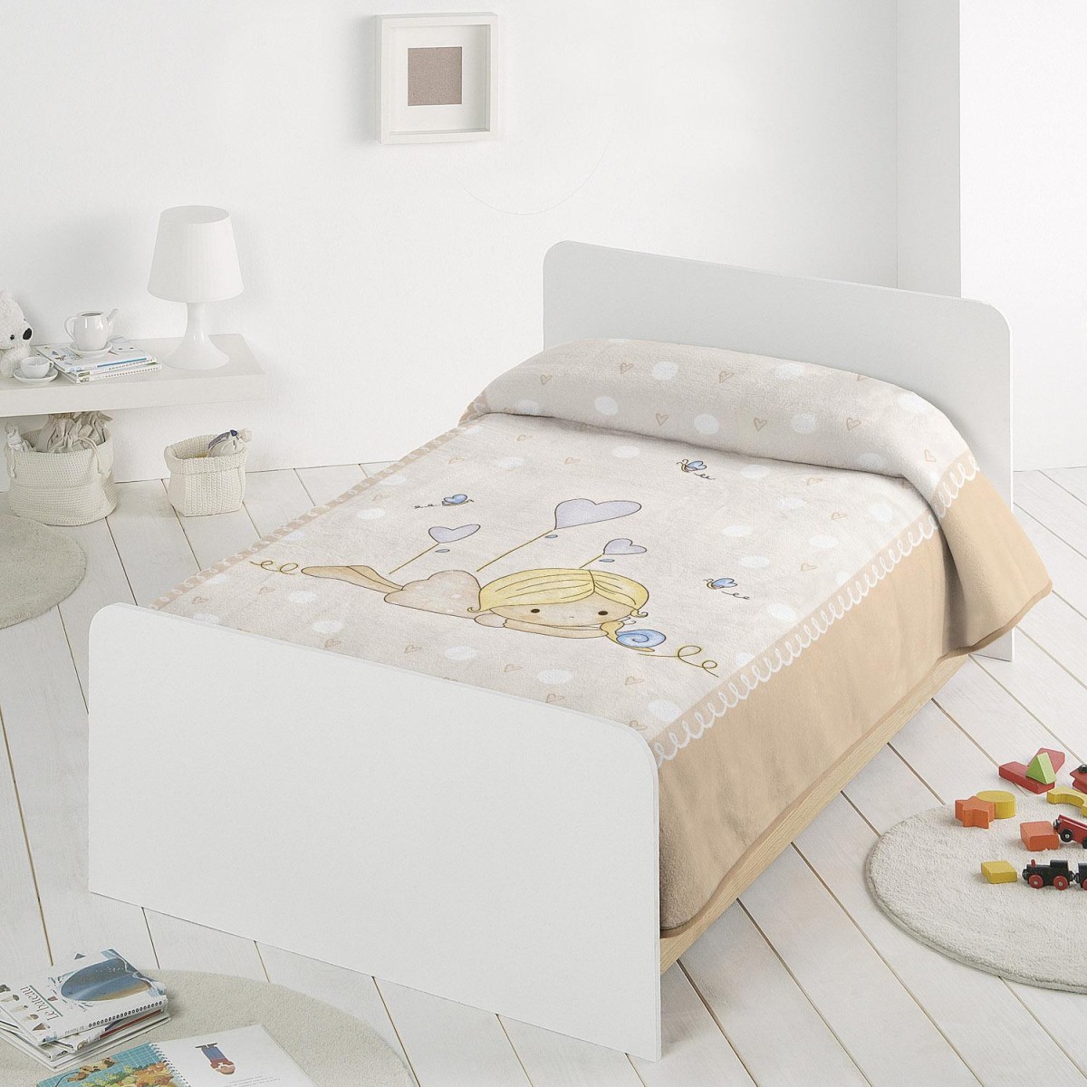Manta estampada NIÑA ACOSTADA 6377 Pielsa