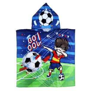 Poncho playa FOOTBALL Ecotowel
