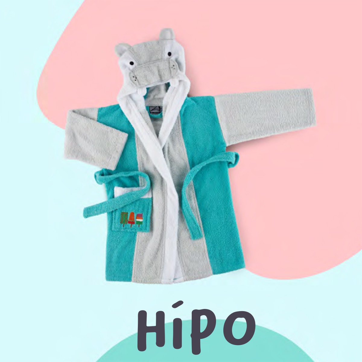 Albornoz infantil HIPPO Rizo Basic