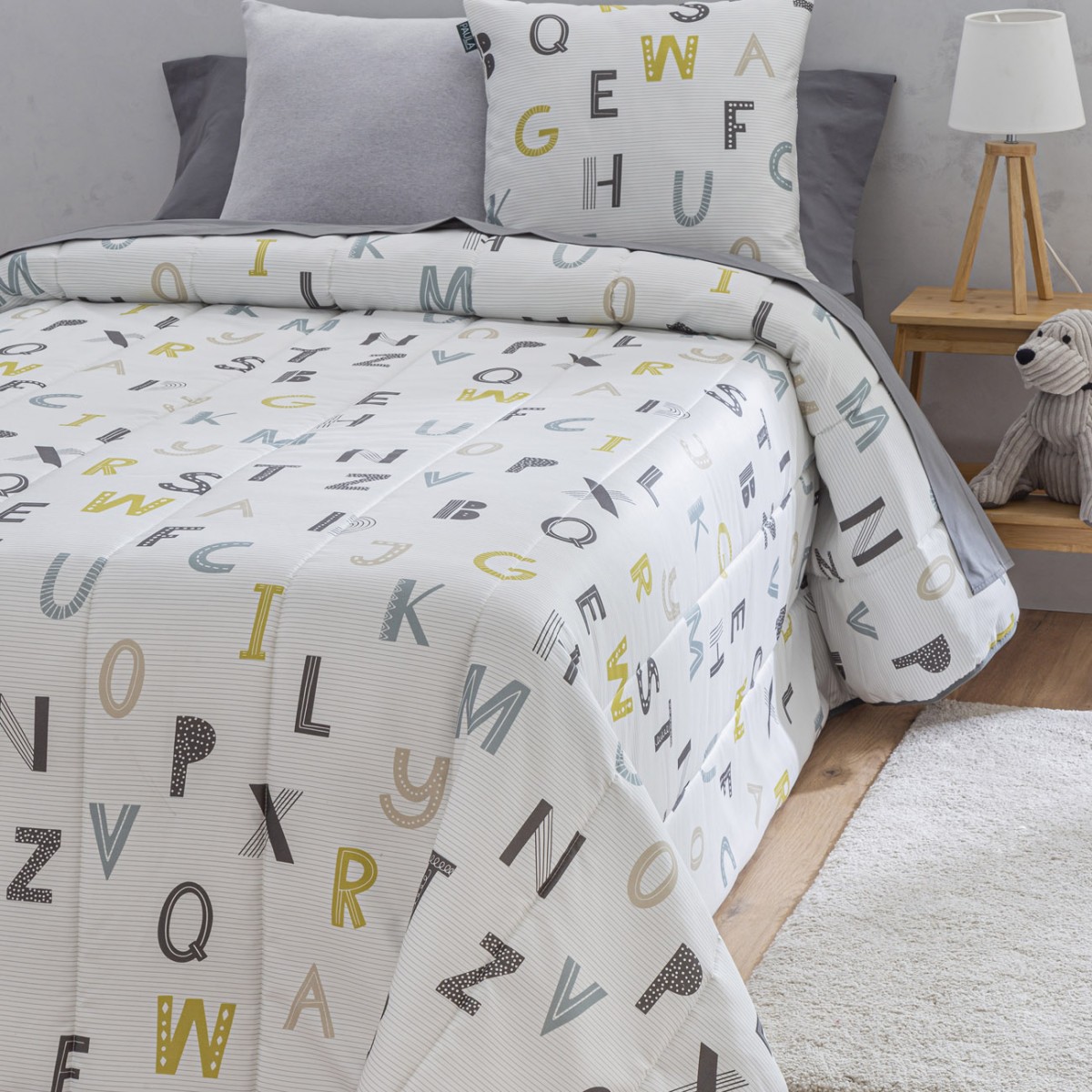 Colcha bouti infantil LETRAS Sansa