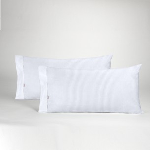 Funda almohada SATÉN LISTADO 300 Hilos Estela