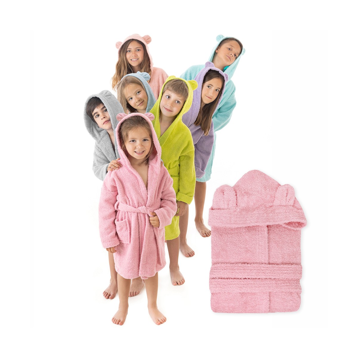 Albornoz infantil BASIC CON OREJAS Stilia