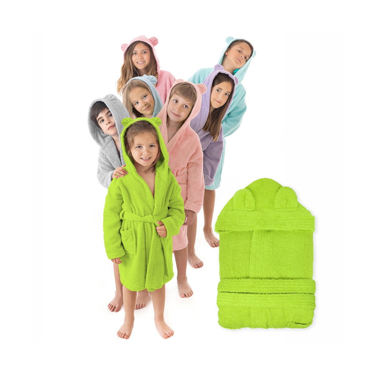 Albornoz infantil BASIC CON OREJAS Stilia