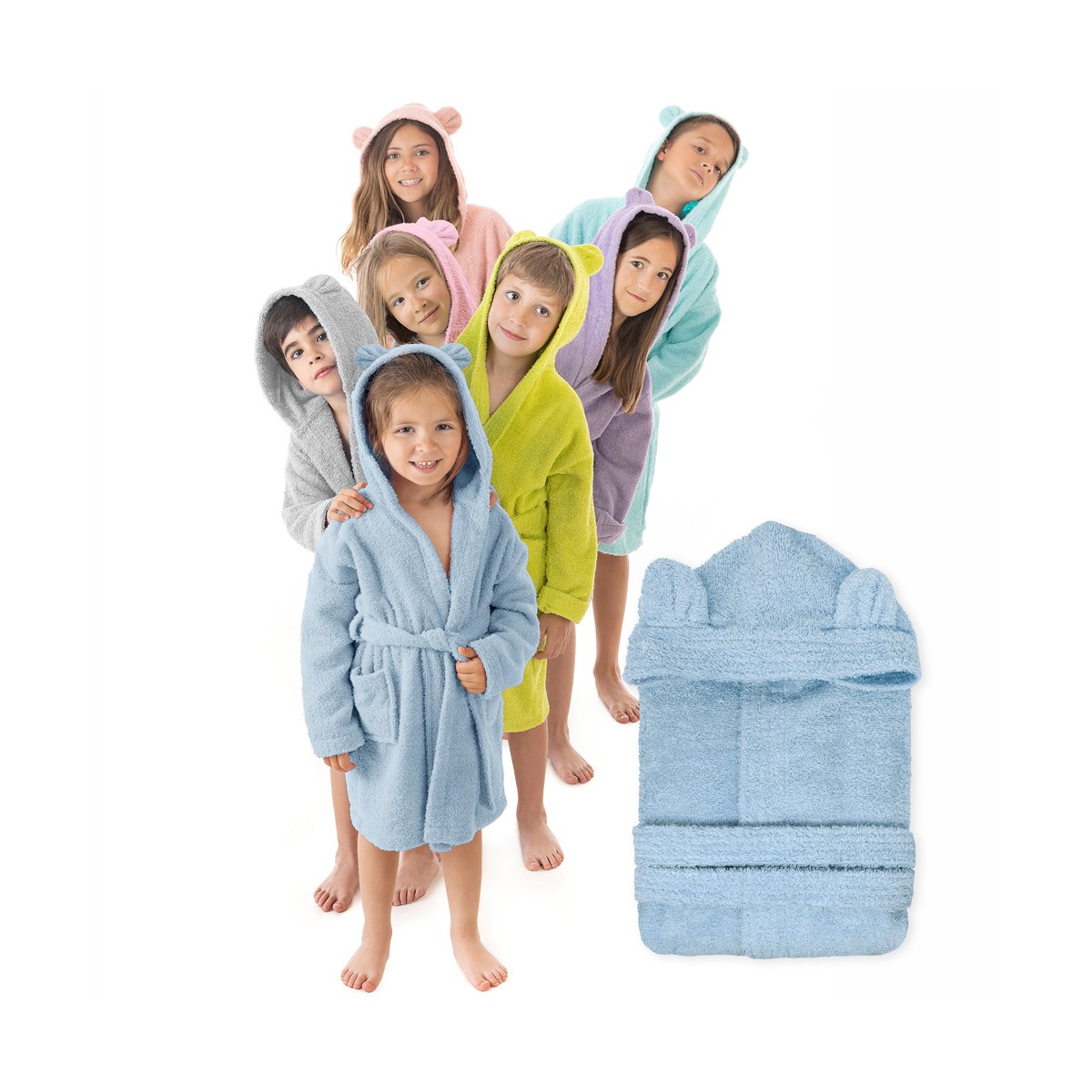 Albornoz infantil BASIC CON OREJAS Stilia