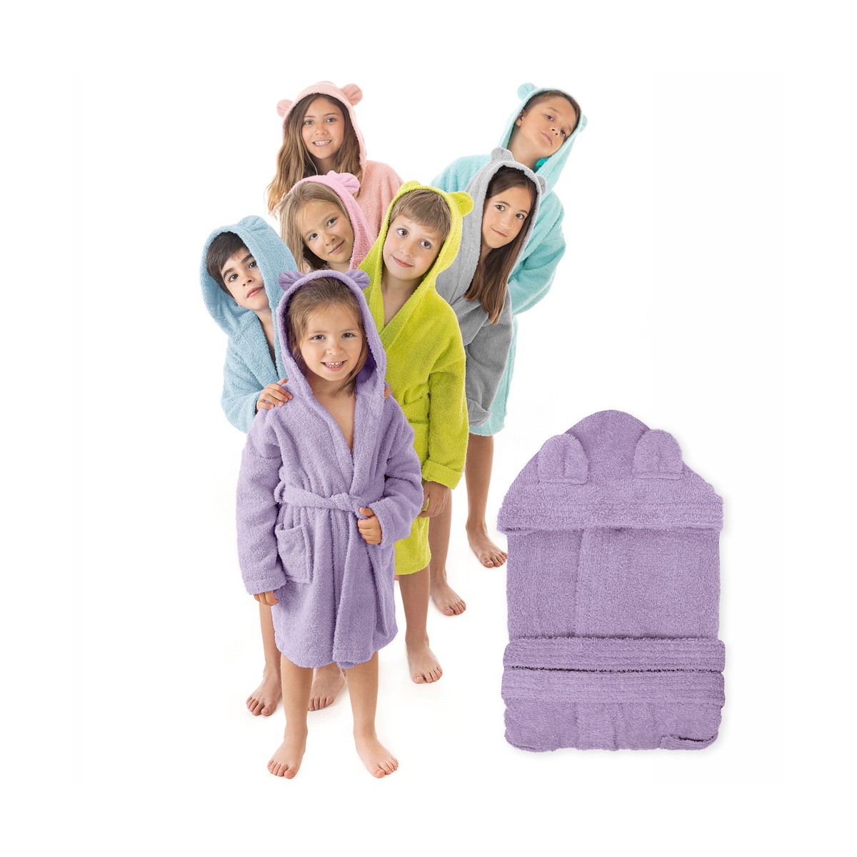 Albornoz infantil BASIC CON OREJAS Stilia