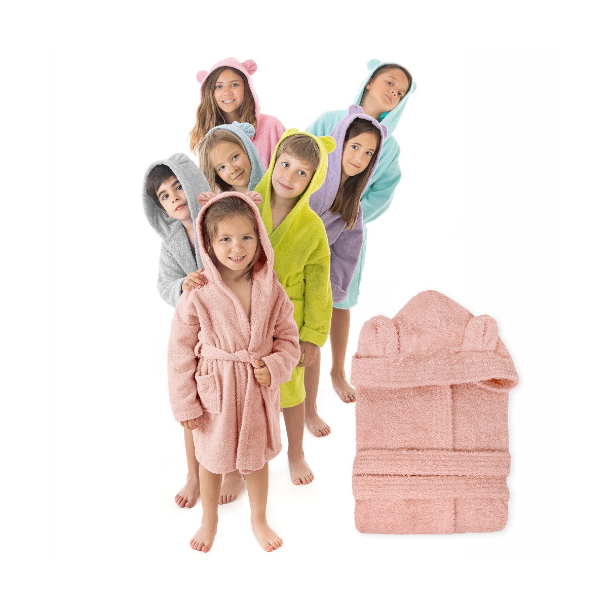 Albornoz infantil BASIC CON OREJAS Stilia
