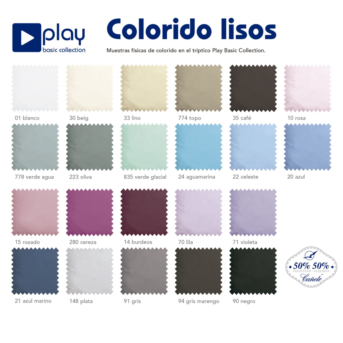 Funda almohada PLAY BASIC 50/50 Cañete