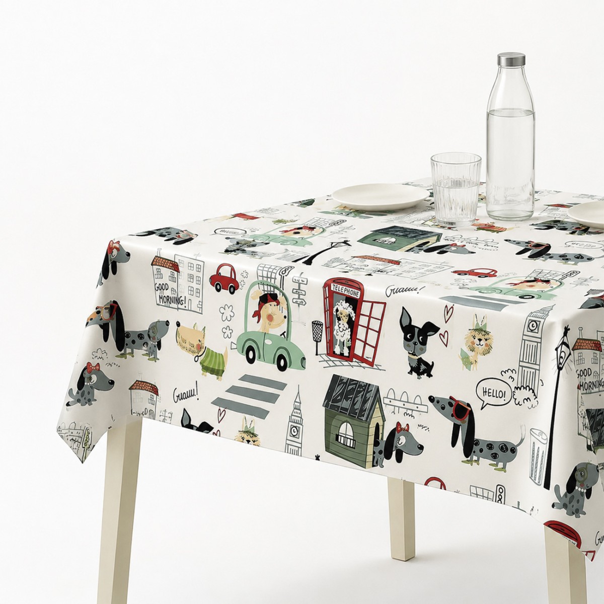 Mantel hule DOGS LONDON Sedalinne