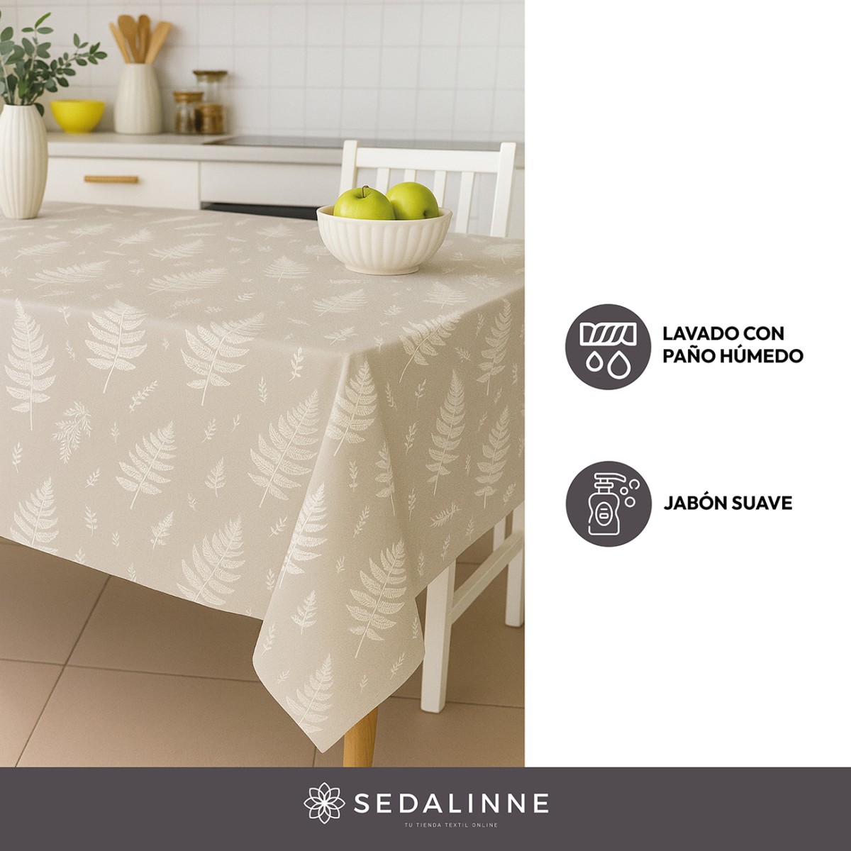 Mantel hule PLUMAS Sedalinne