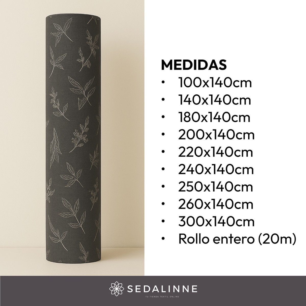Mantel hule PLUMAS NEGRO Sedalinne