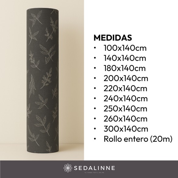 Mantel hule PLUMAS NEGRO Sedalinne