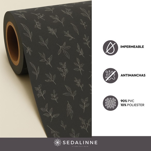 Mantel hule PLUMAS NEGRO Sedalinne
