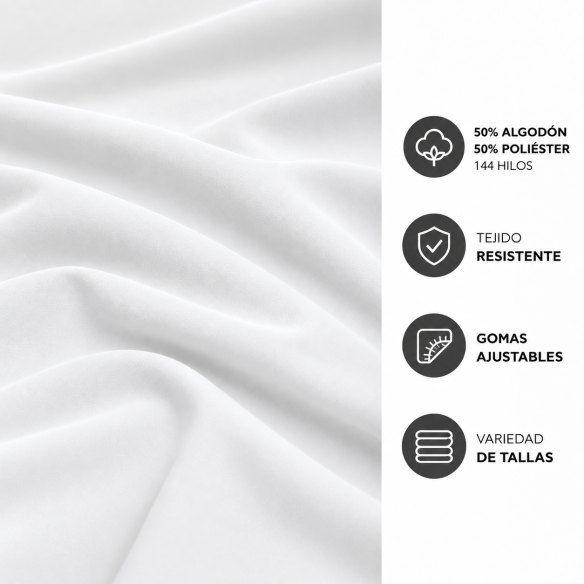 Sábana bajera COMBINATE 50/50 Luna Textil