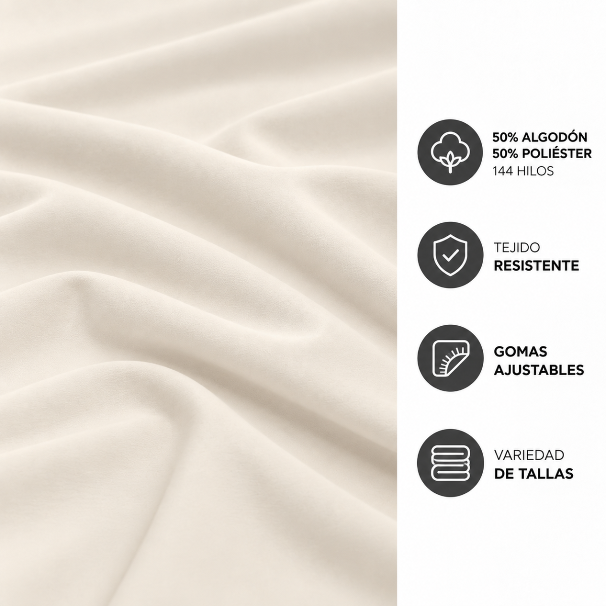 Sábana bajera COMBINATE 50/50 Luna Textil