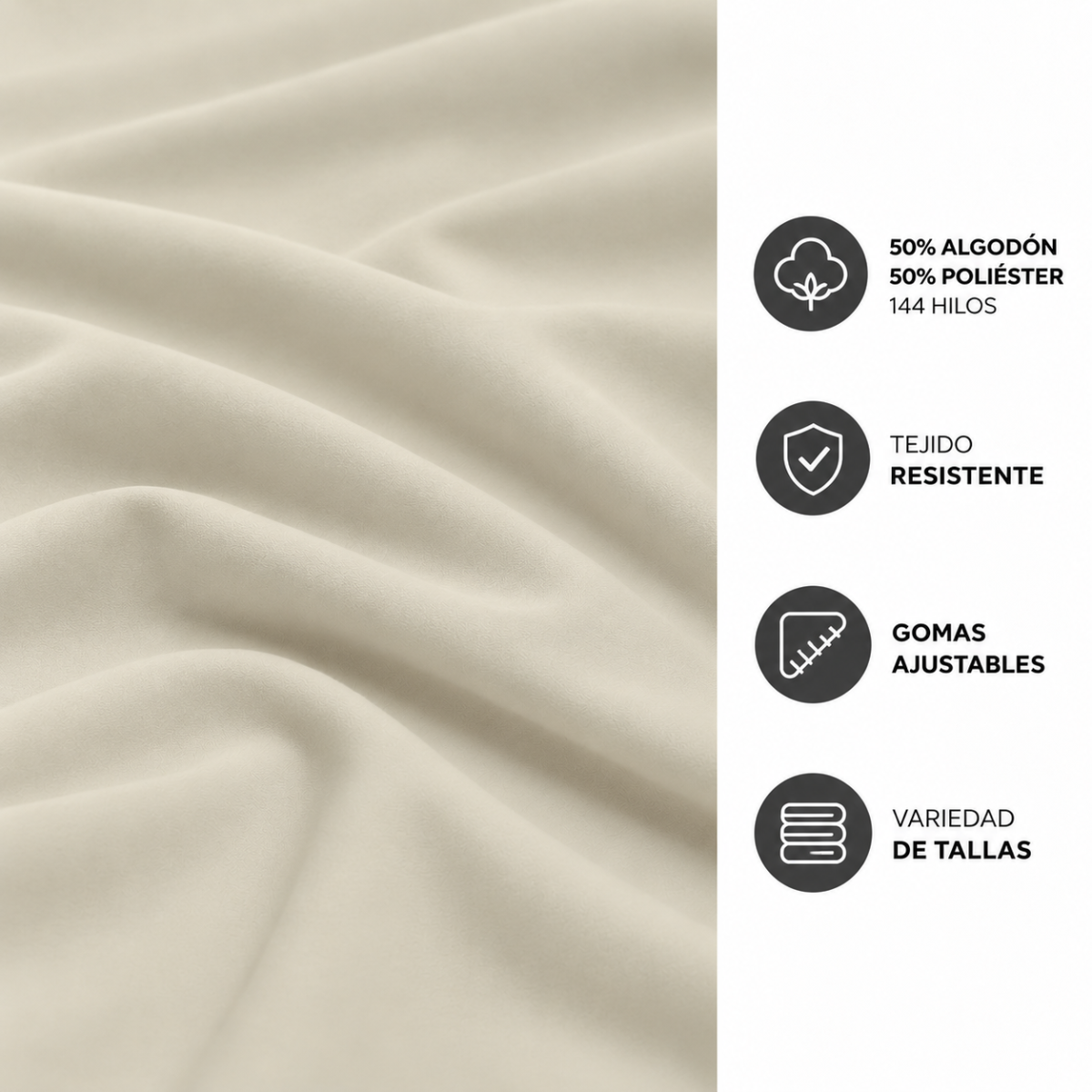 Sábana bajera COMBINATE 50/50 Luna Textil