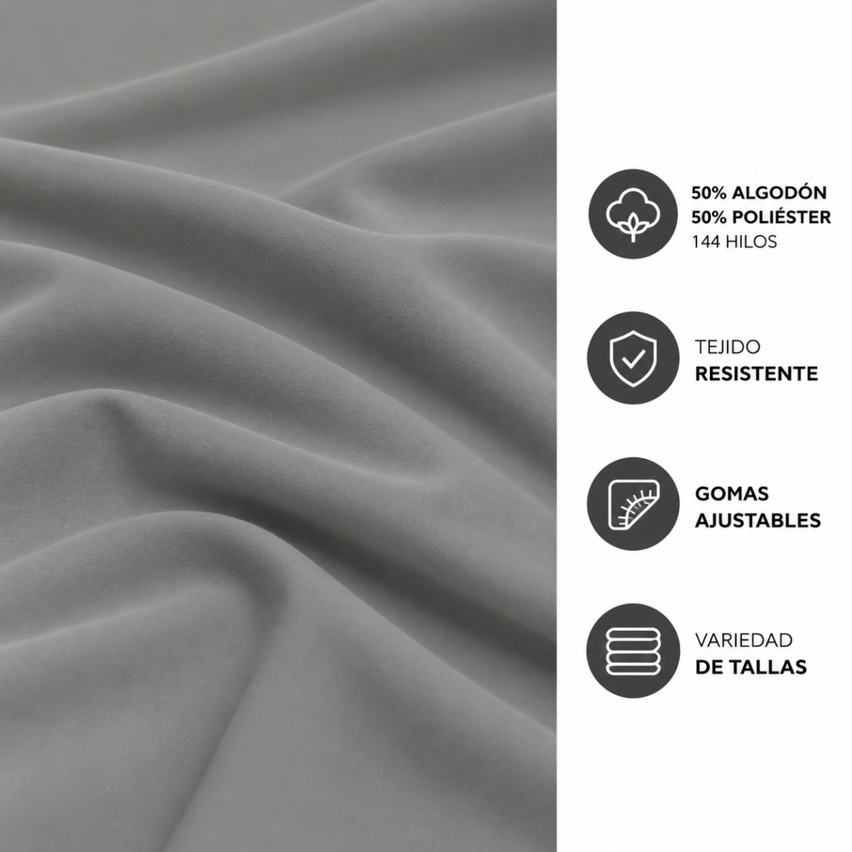 Sábana bajera COMBINATE 50/50 Luna Textil