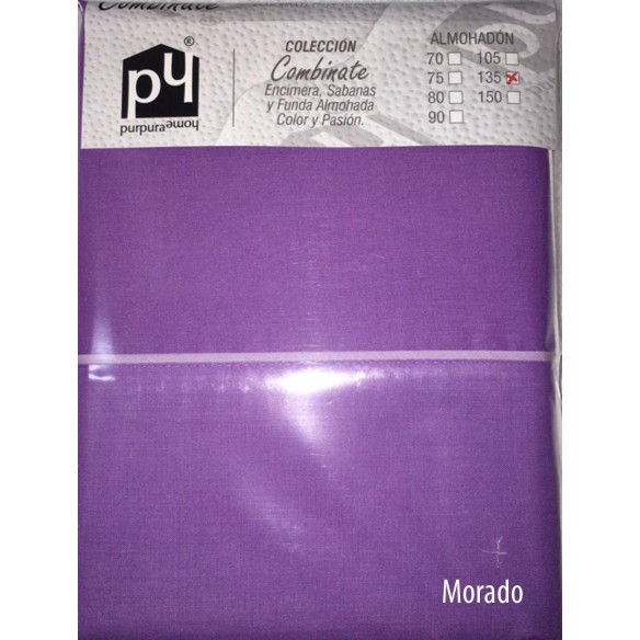 Funda almohada COMBINATE 50/50 Purpura Home