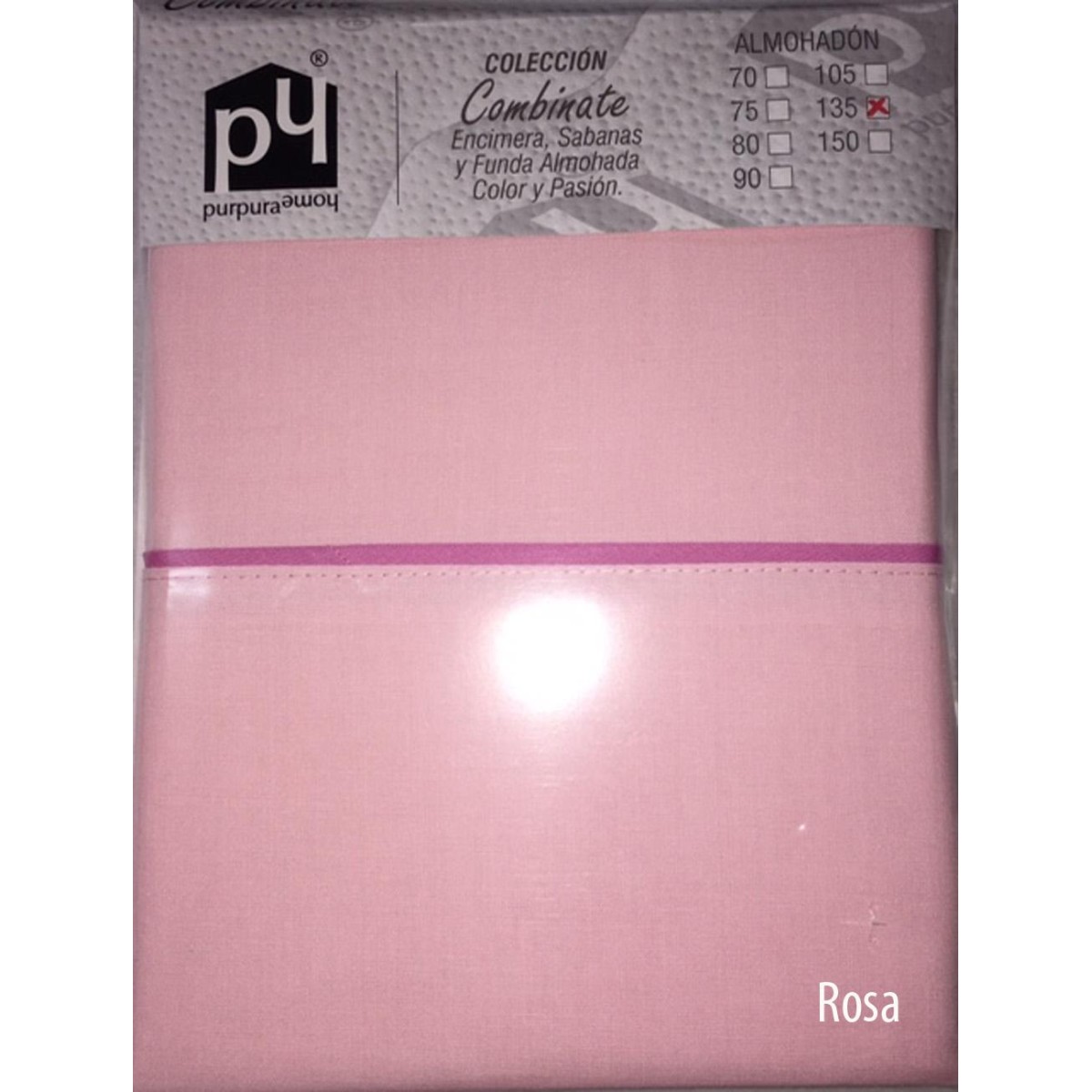 Funda almohada COMBINATE 50/50 Purpura Home
