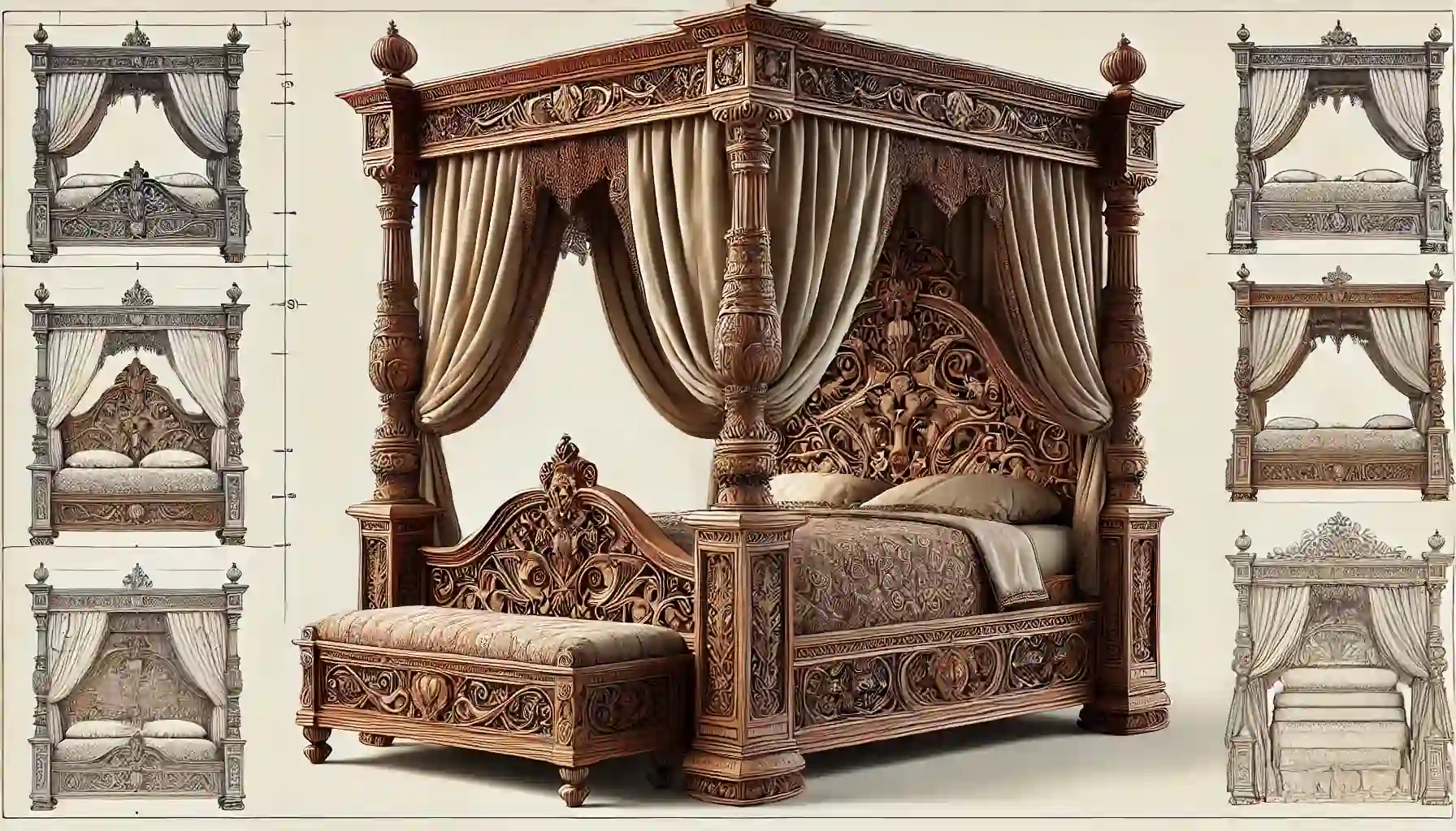 Historia de la ropa de cama: Cama del renacimiento Historia de la ropa de cama: Cama del renacimiento